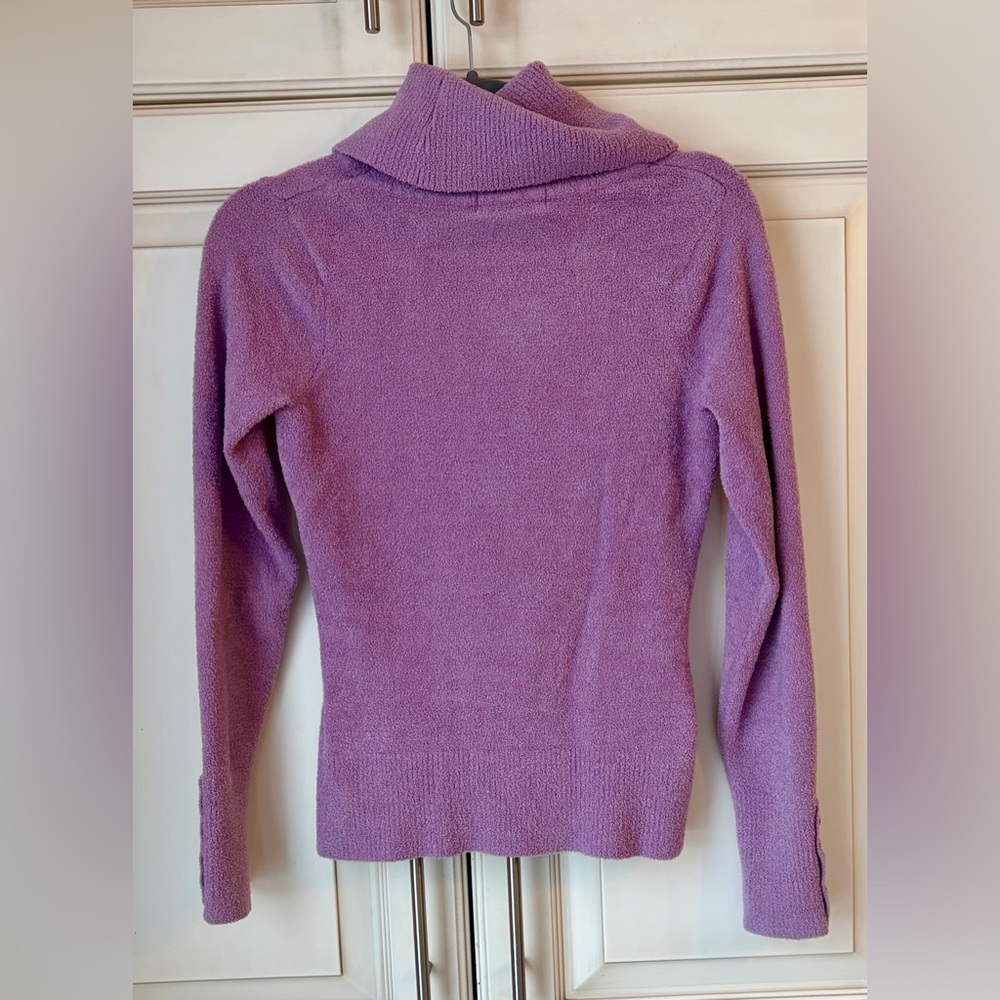 Paraphrase Deep Lavender Cowl Neck Sweater. Medium. (More S/M) - Picture 4 of 4